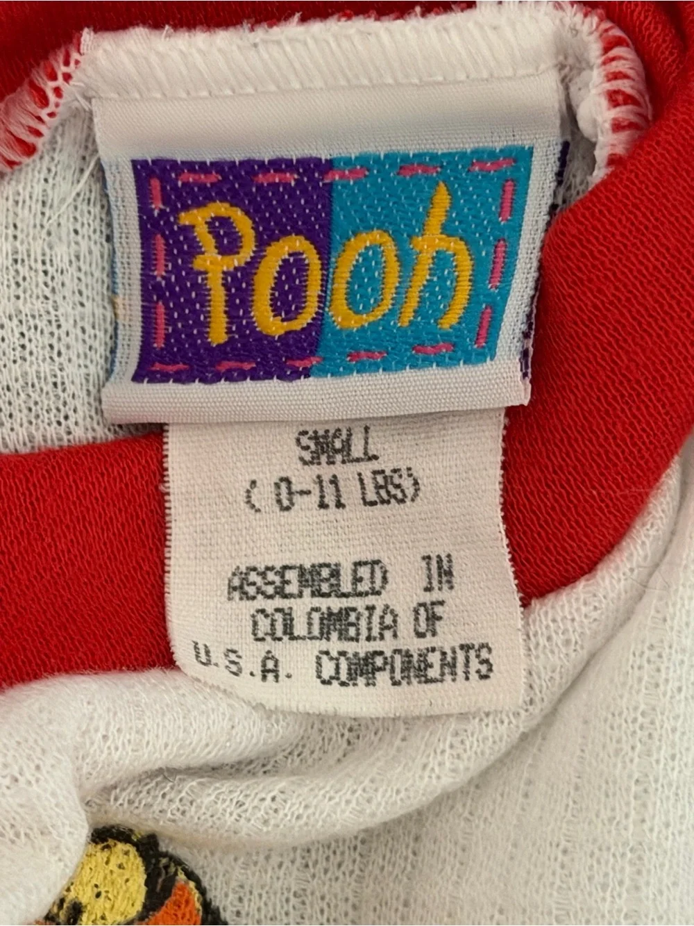 Disney Vintage 90’s Winnie the Pooh “Best Buddies” Baby Romper